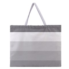 Elegant Shades Of Gray Stripes Pattern Striped Zipper Large Tote Bag by yoursparklingshop