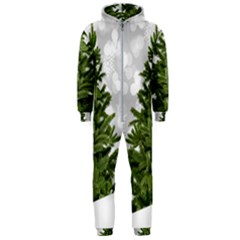 Christmas Xmas Tree Bokeh Hooded Jumpsuit (men)  by Simbadda