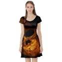 Laughing Skull Short Sleeve Skater Dress View1