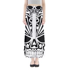 Tribal Sugar Skull Full Length Maxi Skirt by StarvingArtisan