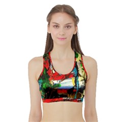 Catalina Island Not So Far 5 Sports Bra With Border by bestdesignintheworld