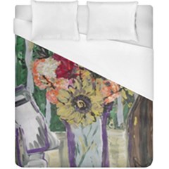 Sunflowers And Lamp Duvet Cover (california King Size) by bestdesignintheworld