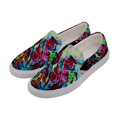 Still Life With Two Lamps Women s Canvas Slip Ons by bestdesignintheworld