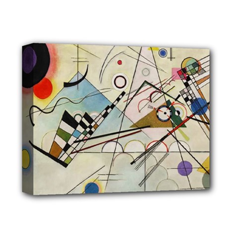 Composition 8 - Vasily Kandinsky Deluxe Canvas 14  X 11  by Valentinaart