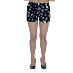 Space Pattern Skinny Shorts by Valentinaart