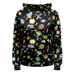 Space Pattern Women s Pullover Hoodie by Valentinaart