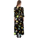 Space Pattern Button Up Boho Maxi Dress View2