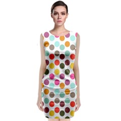 Dotted Pattern Background Classic Sleeveless Midi Dress by Modern2018