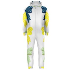 Ribbons And Bows Polka Dots Hooded Jumpsuit (men)  by Modern2018