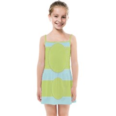 Lace Polka Dots Border Kids Summer Sun Dress by Modern2018