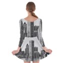 Architecture City Skyscraper Long Sleeve Skater Dress View2