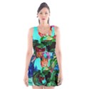 Flowers On The Tea Table Scoop Neck Skater Dress View1