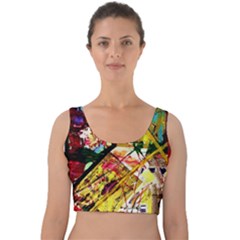 Absurd Theater In And Out Velvet Crop Top by bestdesignintheworld