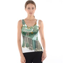 Camping Low Poly 3d Polygons Tank Top by Simbadda