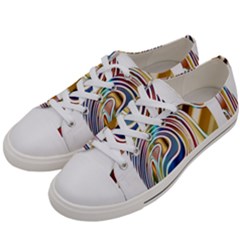 Horse Equine Psychedelic Abstract Women s Low Top Canvas Sneakers by Simbadda