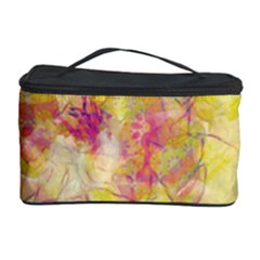 Yellow Rose Cosmetic Storage Case by aumaraspiritart