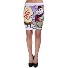 Bunny Easter Artist Spring Cartoon Bodycon Skirt by Simbadda