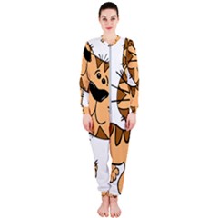 Cats Kittens Animal Cartoon Moving Onepiece Jumpsuit (ladies)  by Simbadda