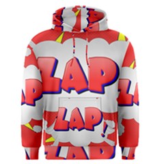 Comic Bubble Popart Cartoon Action Men s Pullover Hoodie by Simbadda