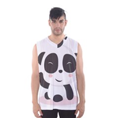 Panda Bear Funny Cute Men s Basketball Tank Top by Simbadda