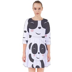 Panda Bear Funny Cute Smock Dress by Simbadda