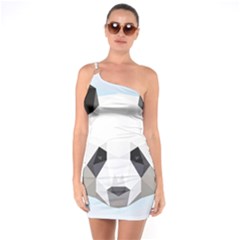 Background Show Graphic Art Panda One Soulder Bodycon Dress by Simbadda