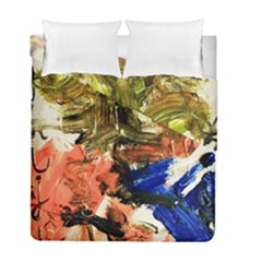 Pagoda And Calligraphy Duvet Cover Double Side (full/ Double Size) by bestdesignintheworld