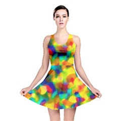 Colorful Watercolors Texture                                    Reversible Skater Dress by LalyLauraFLM