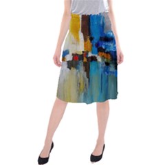 Abstract Midi Beach Skirt by consciouslyliving