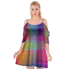 Colorful Sheet Cutout Spaghetti Strap Chiffon Dress by LoolyElzayat