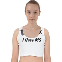 Multiple Sclerosis Awareness I m Not Drunk I Have Ms Velvet Racer Back Crop Top by SillyMonkeyCo