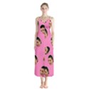 Crying Kim Kardashian Button Up Chiffon Maxi Dress View1