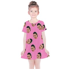 Crying Kim Kardashian Kids  Simple Cotton Dress by Valentinaart