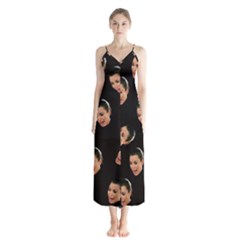 Crying Kim Kardashian Button Up Chiffon Maxi Dress by Valentinaart