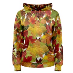 Autumn Fall Leaves Women s Pullover Hoodie by LoolyElzayat