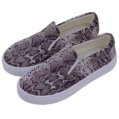 Snake Skin Kids  Canvas Slip Ons by LoolyElzayat