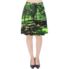 Hot Day In Dallas 26 Velvet High Waist Skirt by bestdesignintheworld