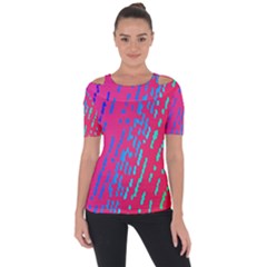 Background Desktop Mosaic Raspberry Short Sleeve Top by Sapixe