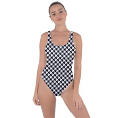 Black And White Checkerboard Weimaraner Bring Sexy Back Swimsuit by PodArtist