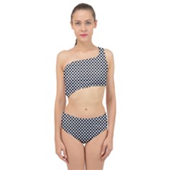 Black And White Checkerboard Weimaraner Spliced Up Two Piece Swimsuit by PodArtist