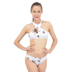 Nature Insect Natural Wildlife High Neck Bikini Set by Sapixe