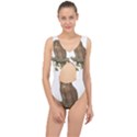 Bird Owl Animal Vintage Isolated Center Cut Out Swimsuit View1