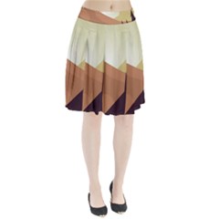 Sky Art Silhouette Panoramic Pleated Skirt by Sapixe