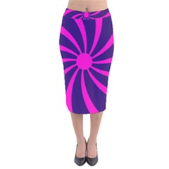 Illustration Abstract Wallpaper Velvet Midi Pencil Skirt by Sapixe