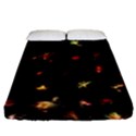 Fireworks Christmas Night Dark Fitted Sheet (King Size) View1