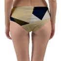 Fabric Textile Texture Abstract Reversible Mid-Waist Bikini Bottoms View4