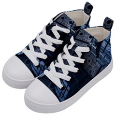 Graphic Design Background Kid s Mid-top Canvas Sneakers by Sapixe