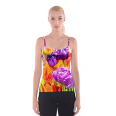 Tulip Flowers Spaghetti Strap Top by FunnyCow