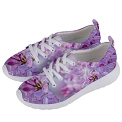 Pink Lilac Flowers Women s Lightweight Sports Shoes by FunnyCow