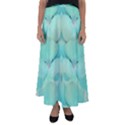 Green Fantasy Flower In Beautiful Festive Style Flared Maxi Skirt View1